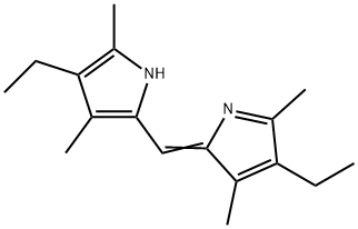 2-[(4-Ethyl-3,5-dimethyl-2H-pyrrole-2-ylidene)methyl]-4-ethyl-3,5-dimethyl-1H-pyrrole 구조식 이미지