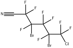 2,4-DIBROMO-5-클로로옥타플루오로펜타노니트릴 구조식 이미지