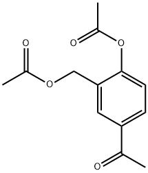 4-아세톡시-3-아세톡시메틸아세토페논 구조식 이미지