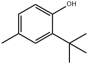2-tert-Butyl-4-methylphenol 구조식 이미지