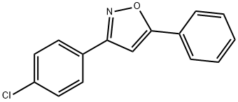 3-(4-클로로페닐)-5-페닐이속사졸 구조식 이미지