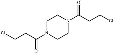 3-chloro-1-[4-(3-chloropropanoyl)piperazin-1-yl]propan-1-one 구조식 이미지