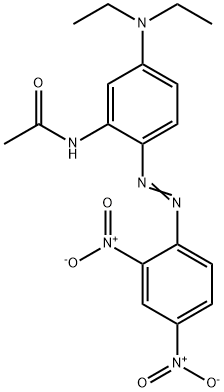 N-[5-(디에틸아미노)-2-[(2,4-디니트로페닐)아조]페닐]아세트아미드 구조식 이미지