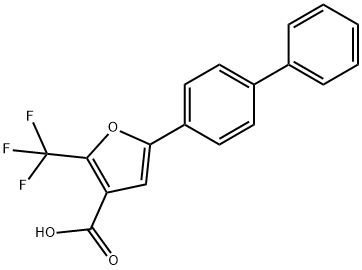 5-[1,1'-biphenyl]-4-yl-2-(trifluoromethyl)-3-furoic acid Structure