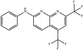 1,8-Naphthyridin-2-amine,N-phenyl-5,7-bis(trifluoromethyl)-(9CI) Structure