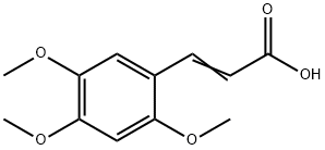trans-2,4,5-Trimethoxycinnamic acid Structure