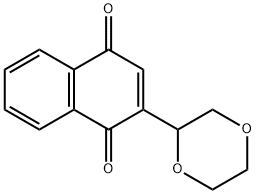 2-(1,4-디옥산-2-일)나프탈렌-1,4-디온 구조식 이미지