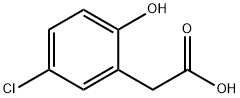 Benzeneacetic acid,5-chloro-2-hydroxy- 구조식 이미지