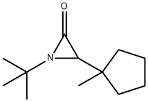 1-tert-부틸-3-(1-메틸시클로펜틸)아지리딘-2-온 구조식 이미지