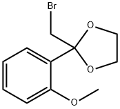 2-(브로모메틸)-2-(2-메톡시페닐)-1,3-디옥솔란 구조식 이미지