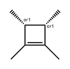 (3S,4R)-1,2,3,4-Tetramethyl-1-cyclobutene 구조식 이미지