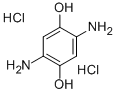 2,5-DIAMINO-1,4-DIHYDROXYBENZENE DIHYDROCHLORIDE 구조식 이미지