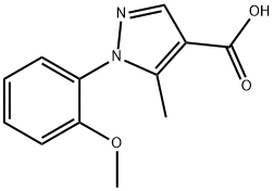 1-(2-METHOXYPHENYL)-5-METHYL-1H-PYRAZOLE-4-CARBOXYLIC ACID Structure