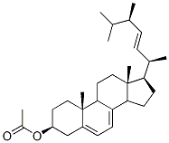 ergosta-5,7,22-trien-3-beta-yl acetate 구조식 이미지