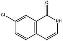 7-CHLORO-1-HYDROXYISOQUINOLINE 구조식 이미지