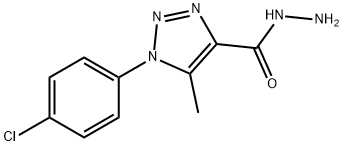 1-(4-Chlorophenyl)-5-methyl-1H-1,2,3-triazole-4-carbohydrazide Structure