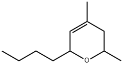 6-뷰틸-3,6-다이하이드로-2,4-다이메틸-2H-피란 구조식 이미지