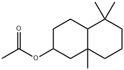 데카하이드로-5,5,8a-트리메틸-2-나프틸아세테이트 구조식 이미지