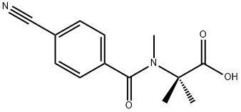 Alanine,  N-(4-cyanobenzoyl)-N,2-dimethyl- Structure