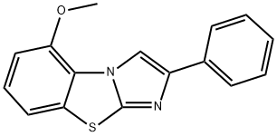 5-METHOXY-2-PHENYLIMIDAZO[2,1-B]BENZOTHIAZOLE Structure