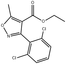 ETHYL 3-(2,6-DICHLORO-PHENYL)-5-METHYL-ISOXAZOLE-4-CARBOXYLATE 구조식 이미지