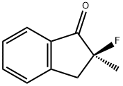 1H-Inden-1-one,2-fluoro-2,3-dihydro-2-methyl-,(2S)-(9CI) Structure