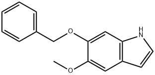 6-(벤질옥시)-5-메톡시-1H-인돌 구조식 이미지