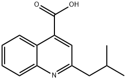 2-ISOBUTYL-QUINOLINE-4-CARBOXYLIC ACID Structure