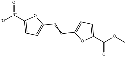 5-[2-(5-Nitro-2-furanyl)ethenyl]-2-furancarboxylic Acid Methyl Ester Structure