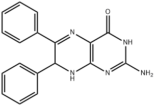 2-Amino-7,8-dihydro-6,7-diphenyl-4(1H)-pteridinone 구조식 이미지