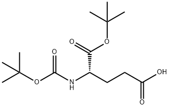 Boc-L-glutamic acid 1-tert-butyl ester 구조식 이미지