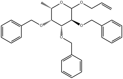 ALLYL-2,3,4-TRI-O-BENZYL-BETA-L-FUCOPYRANOSIDE Structure