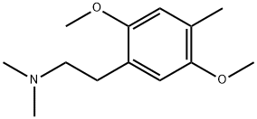 2,5-디메톡시-N,N,4-트리메틸벤젠에탄아민 구조식 이미지