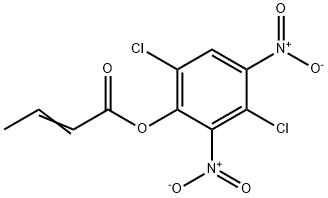 Crotonic acid, 3,6-dichloro-2,4-dinitrophenyl ester Structure