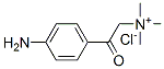 (p-aminophenacyl)trimethylammonium chloride  Structure