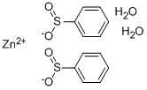 Zinc benzenesulfinate dihydrate Structure