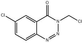 6-Chloro-3-(chloromethyl)-1,2,3-benzotriazin-4(3H)-one 구조식 이미지