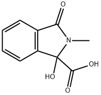 1H-Isoindole-1-carboxylic  acid,  2,3-dihydro-1-hydroxy-2-methyl-3-oxo- 구조식 이미지
