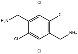 2,3,5,6-테트라클로로-p-자일렌-알파,알파'-디아민 구조식 이미지