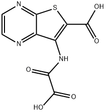 Thieno[2,3-b]pyrazine-6-carboxylic  acid,  7-[(carboxycarbonyl)amino]- Structure