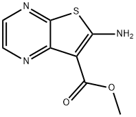 티에노[2,3-b]피라진-7-카르복실산,6-아미노-,메틸에스테르(9CI) 구조식 이미지