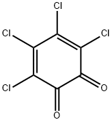 Tetrachloro-o-benzoquinone 구조식 이미지