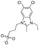 5,6-dichloro-1-ethyl-2-methyl-3-(3-sulphonatopropyl)-1H-benzimidazolium  구조식 이미지