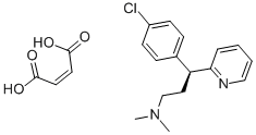 Dexchlorpheniramine Maleate 구조식 이미지