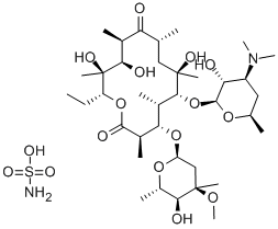 Erythromycin sulfamate Structure