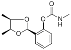 cis-Syn-o-(4,5-dimethyl-1,3-dioxolan-2-yl)phenyl methylcarbamate 구조식 이미지