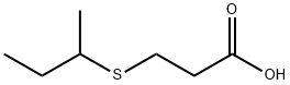 3-(sec-Butylthio)propionic acid Structure