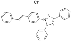 2,5-DIPHENYL-3-(4-STYRYLPHENYL)TETRAZOLIUM CHLORIDE 구조식 이미지