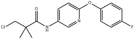 N1-[6-(4-FLUOROPHENOXY)-3-PYRIDYL]-3-CHLORO-2,2-DIMETHYLPROPANAMIDE 구조식 이미지