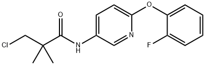 N1-[6-(2-FLUOROPHENOXY)-3-PYRIDYL]-3-CHLORO-2,2-DIMETHYLPROPANAMIDE Structure